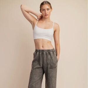 Army Green Mineral Wash with Adjustable Waisted Design